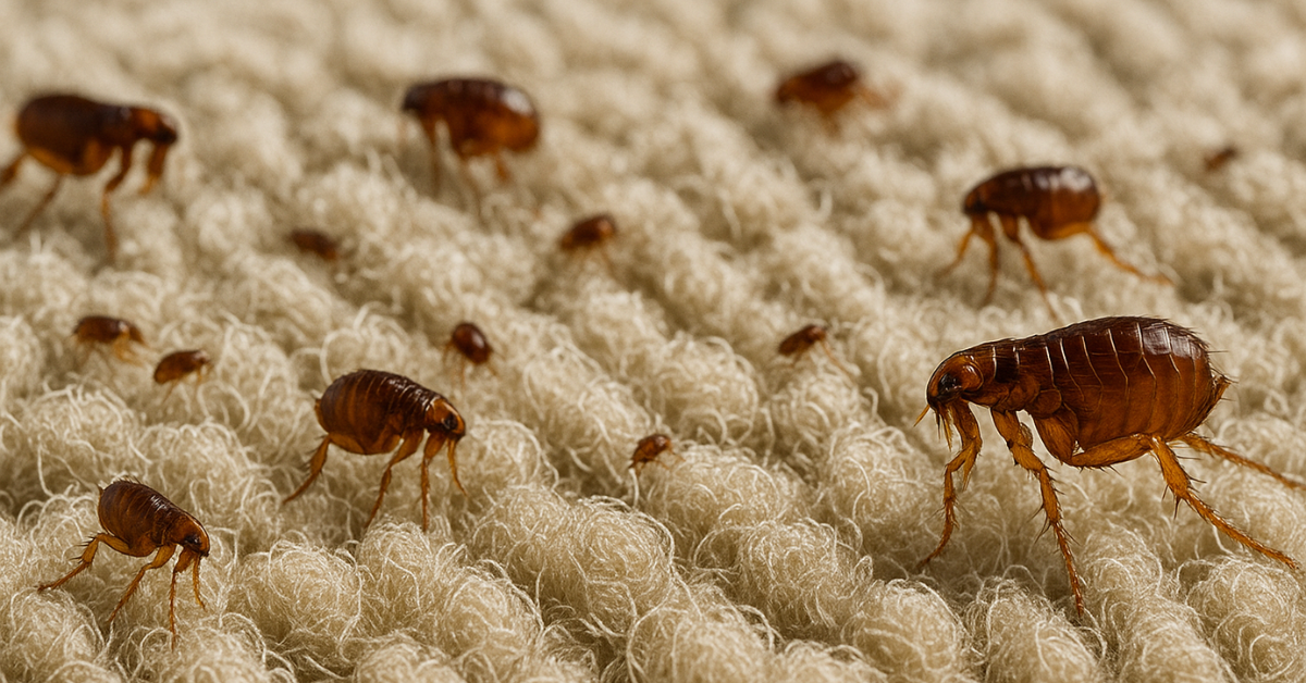 Fleas on carpet