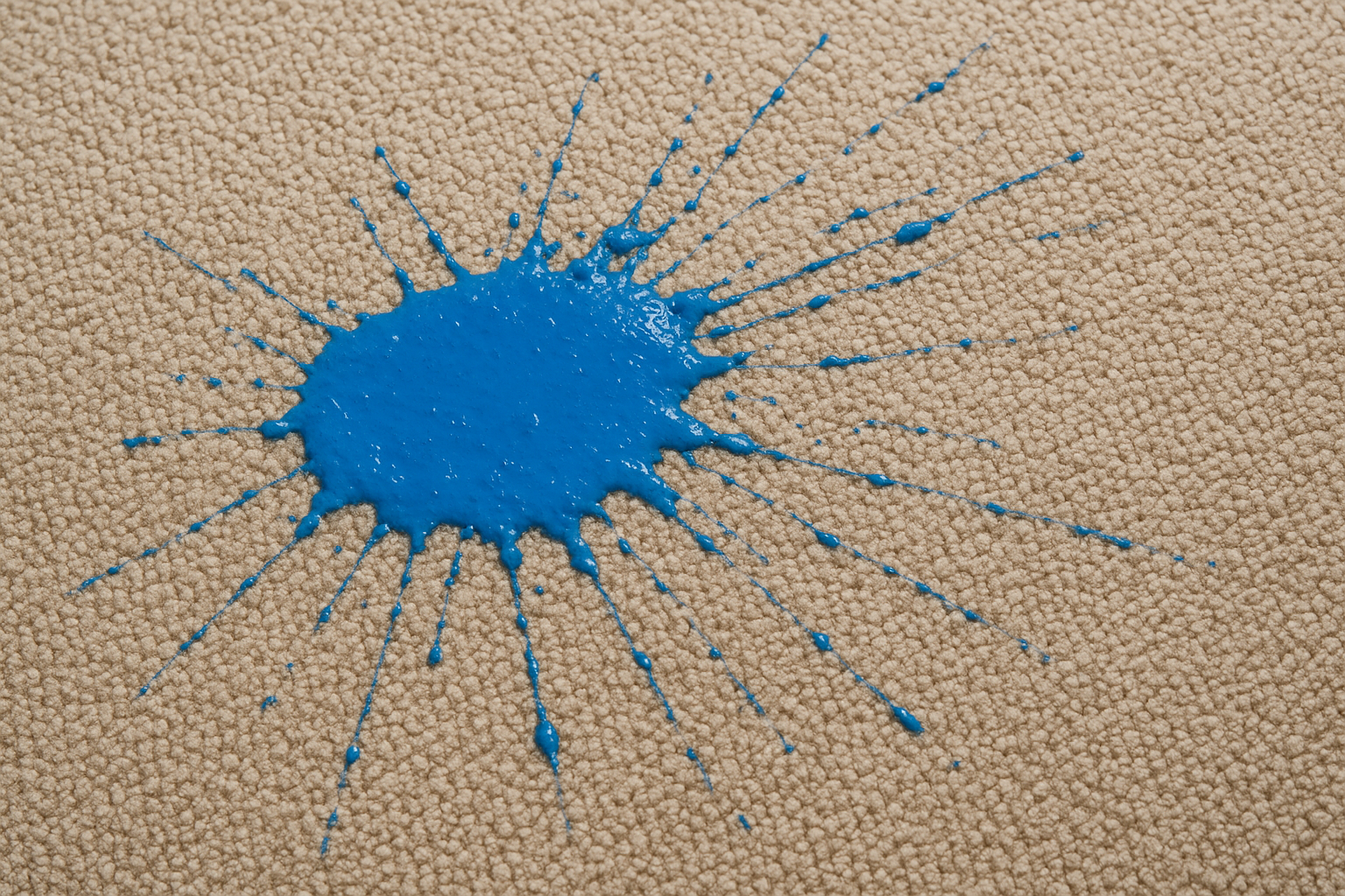 Paint on carpet