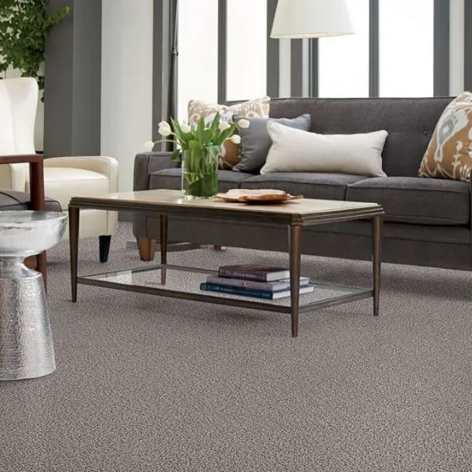 Modern home with clean carpet
